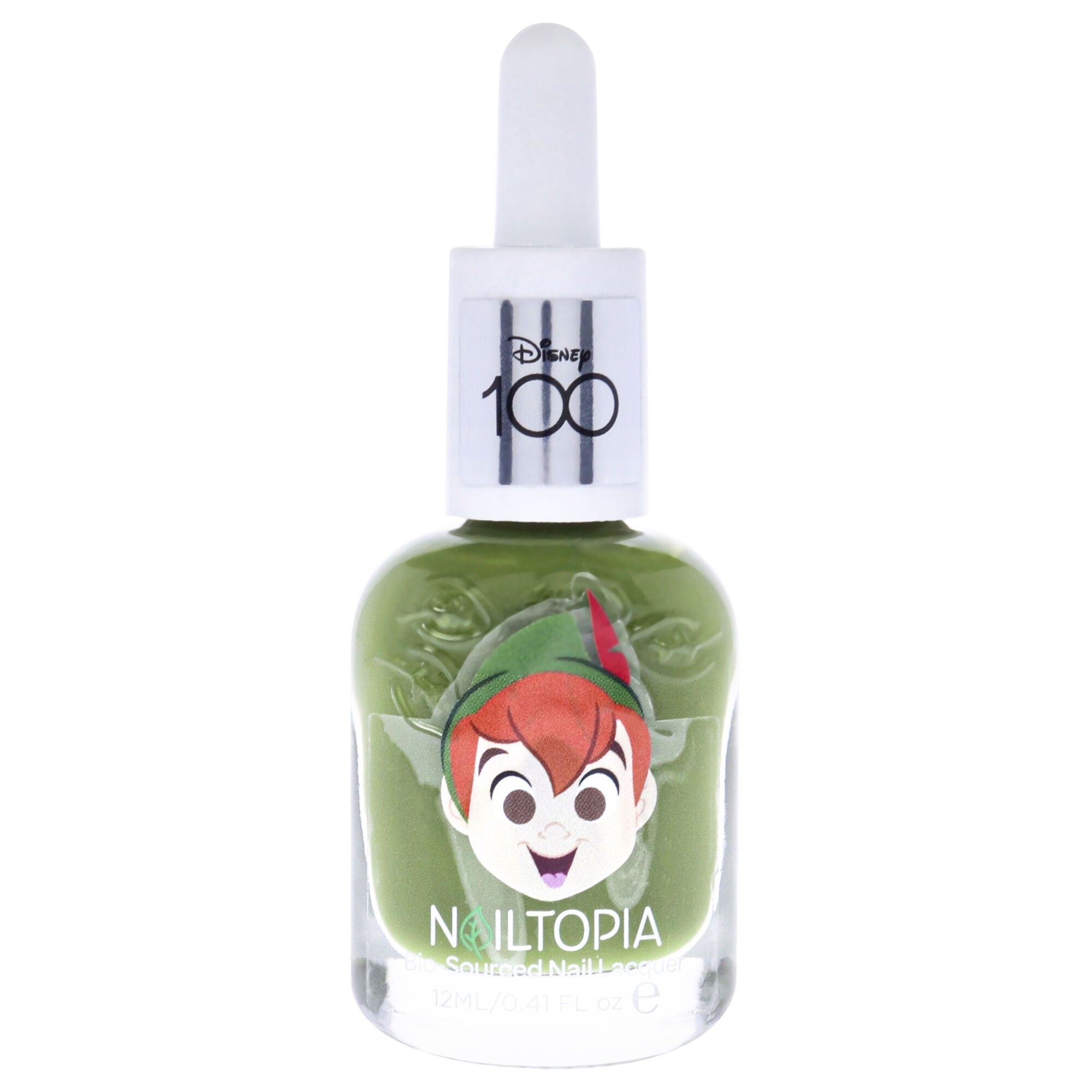 Bio-Sourced Chip Free Nail Lacquer Disney Collection Peter Pan - Army Green Creme by Nailtopia for Women - 0.41 oz Nail Polish, See Description, hi-res image number 0