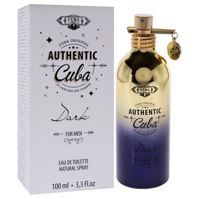 Cuba Authentic Dark by Cuba for Men - 3.3 oz EDT Spray, , alternate image number null