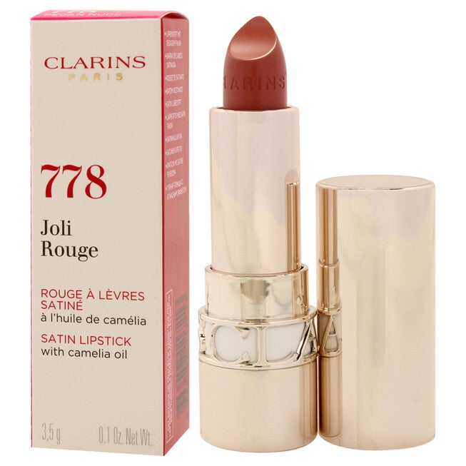 Joli Rouge Satin Lipstick - 778 Pecan Nude by Clarins for Women - 0.1 oz Lipstick, NA, alternate image number null