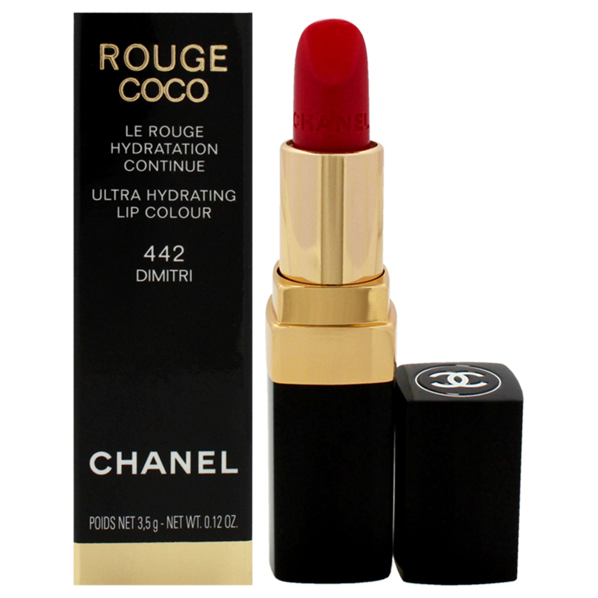 Rouge Coco Ultra Hydrating Lip Colour - 442 Dimitri by Chanel for Women - 0.12 oz Lipstick, See Description, hi-res image number 0