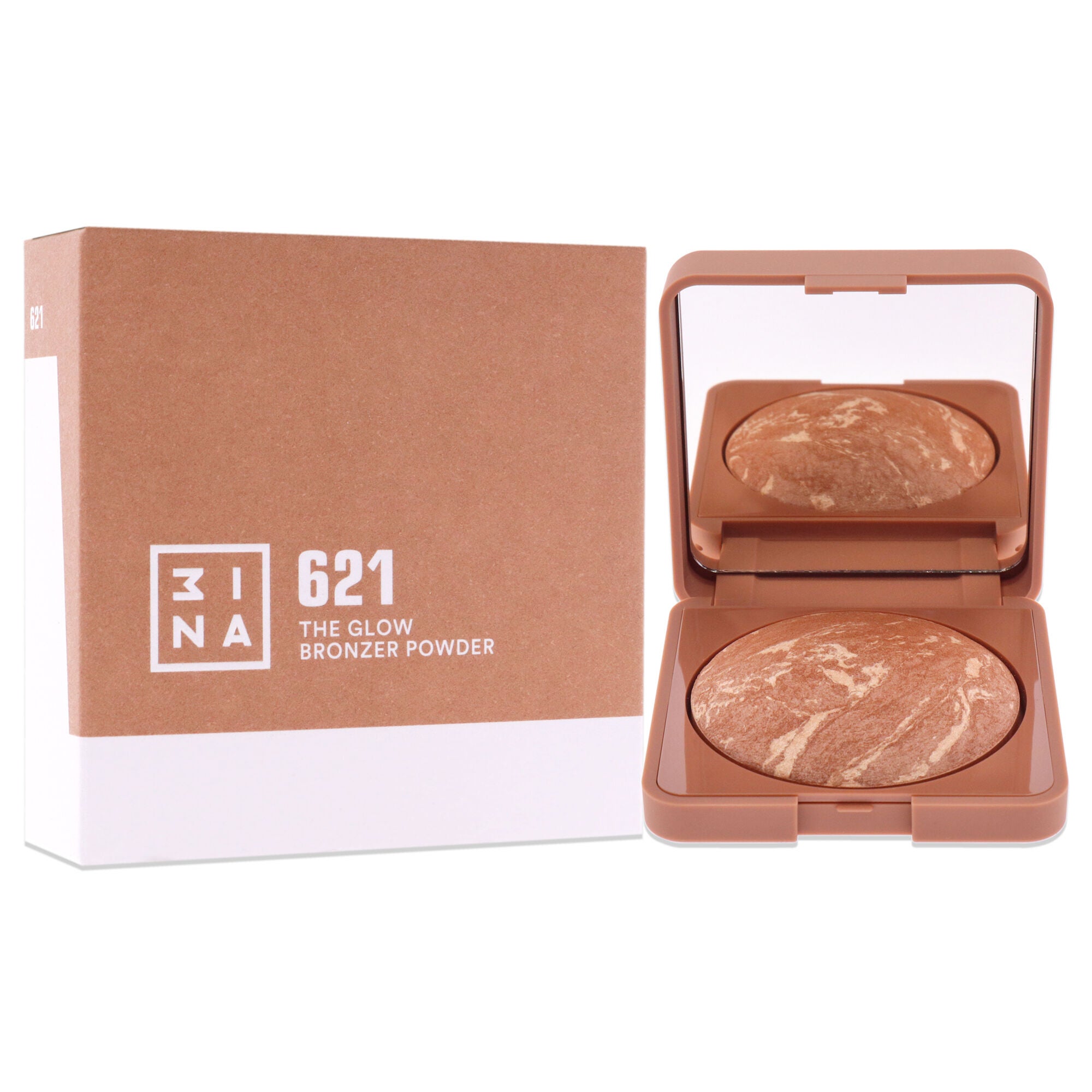 The Glow Bronzer Powder - 621 by 3INA for Women - 0.25 oz Bronzer, , alternate image number 6