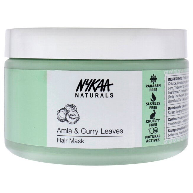 Hair Mask - Amla and Curry Leaves by Nykaa Naturals for Women - 6.76 oz Masque, NA, hi-res image number null