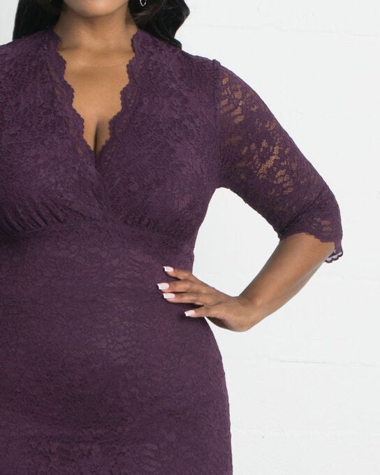 Scalloped Boudoir Lace Dress, , alternate image number null