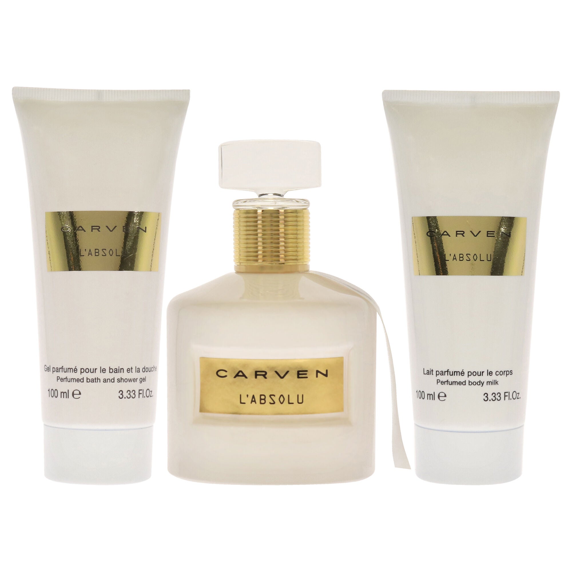 LAbsolu by Carven for Women - 3 Pc Gift Set 3.33oz EDP Spray, 3.33oz Perfumed Body Milk, 3.33oz Perfumed Bath and Shower Gel, See Description, alternate image number 3