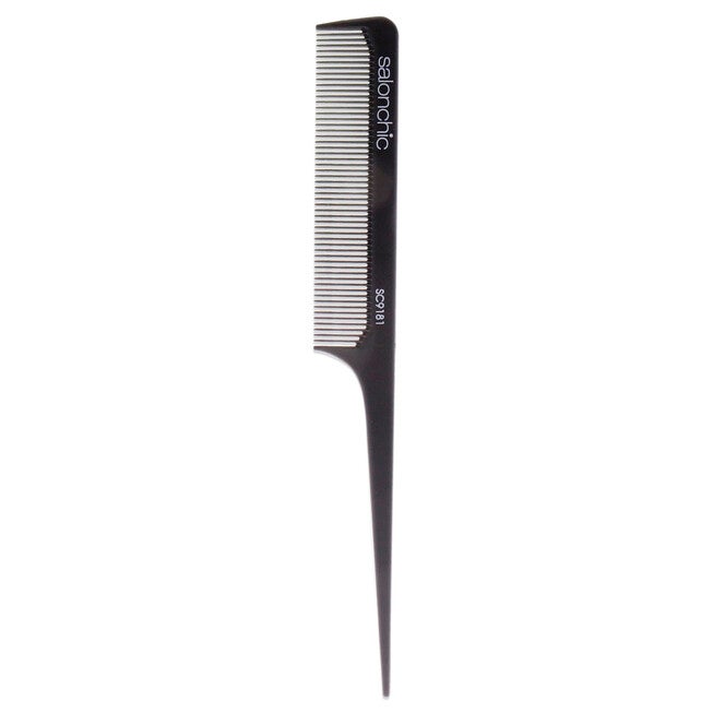 Rat Tail Carbon Comb High Heat Resistant 8.5 - Medium Teeth by SalonChic for Unisex - 1 Pc Comb, , alternate image number 3