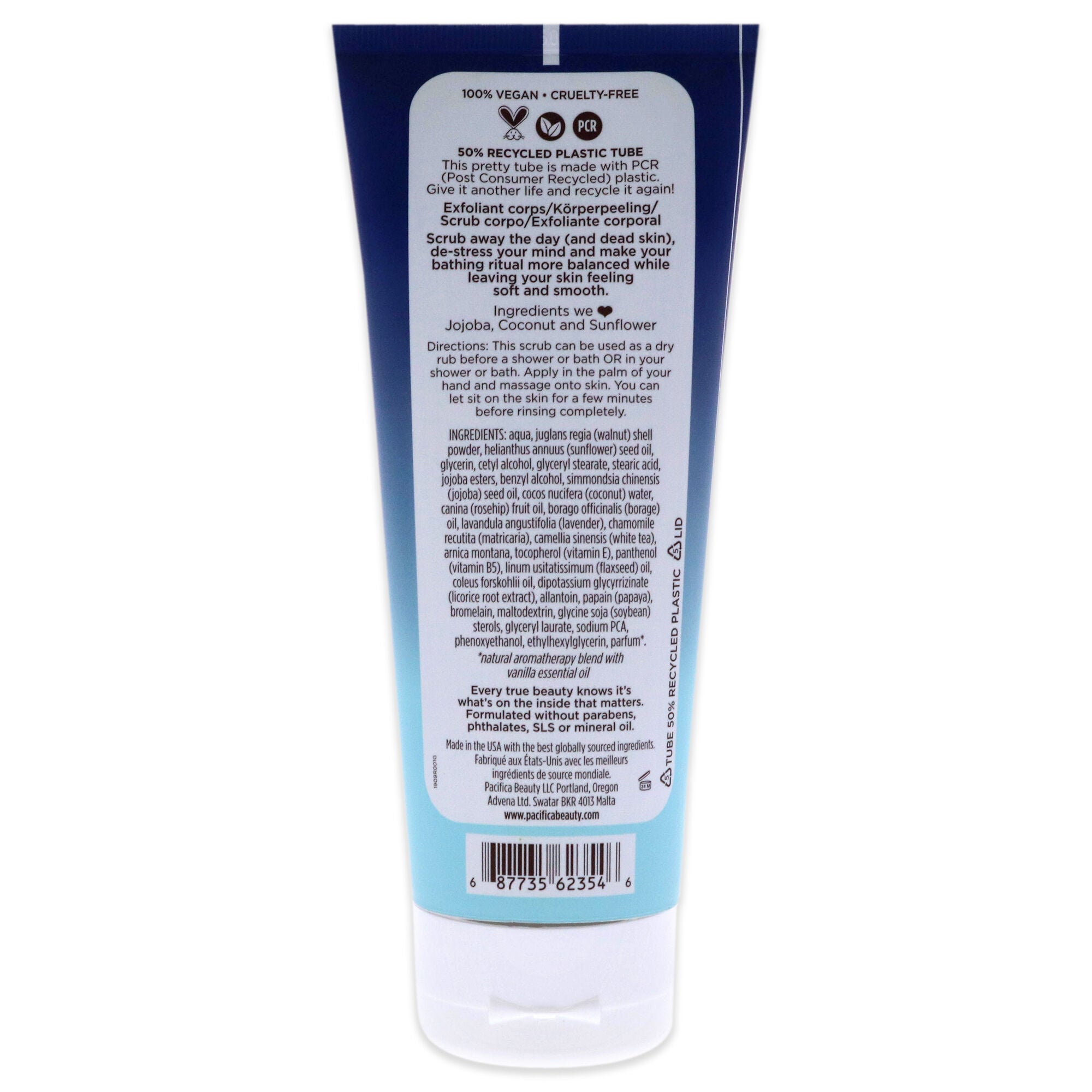 Coconut Cream Body Scrub by Pacifica for Unisex - 6 oz Scrub, See Description, alternate image number 2