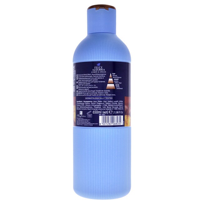 Amber and Argan by Felce Azzurra for Unisex - 22 oz Body Wash, See Description, alternate image number 2