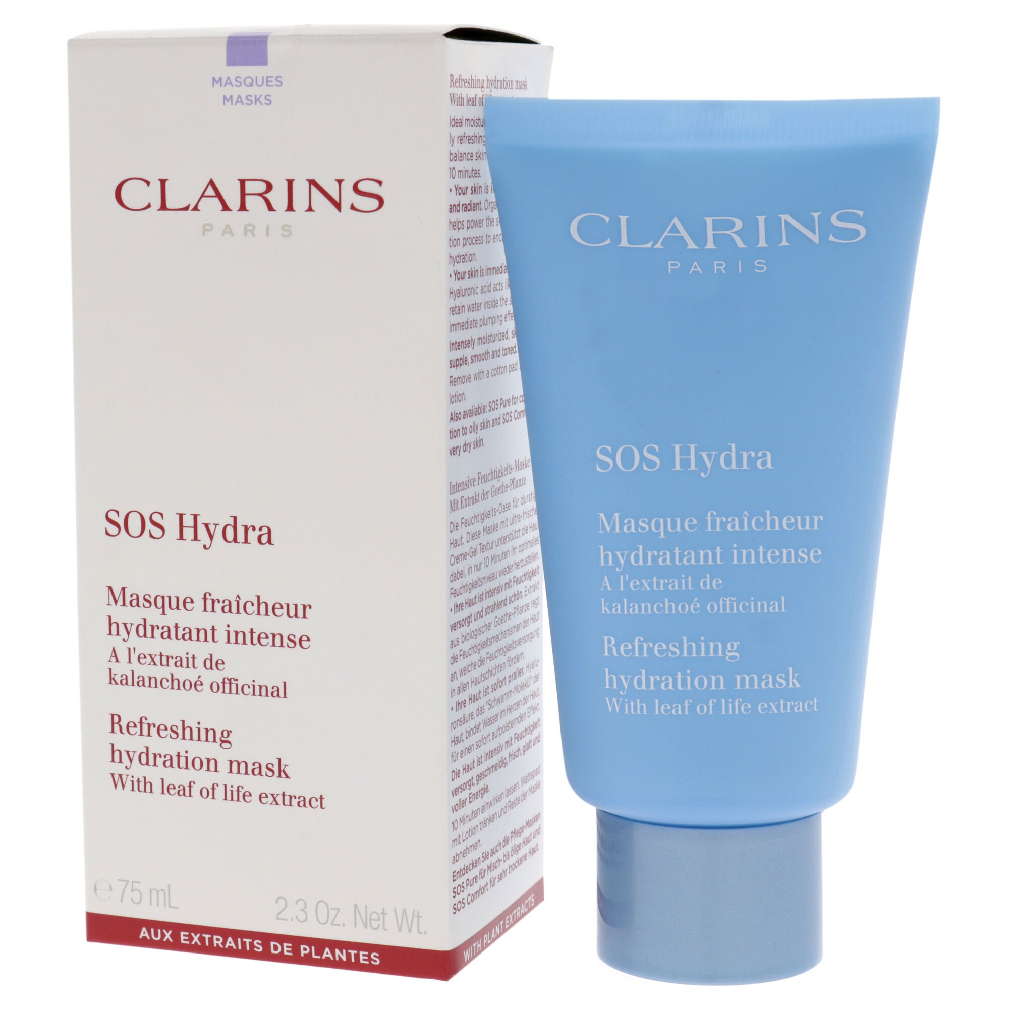 SOS Hydra Refreshing Hydration Mask by Clarins for Women - 2.3 oz Mask, See Description, alternate image number 3
