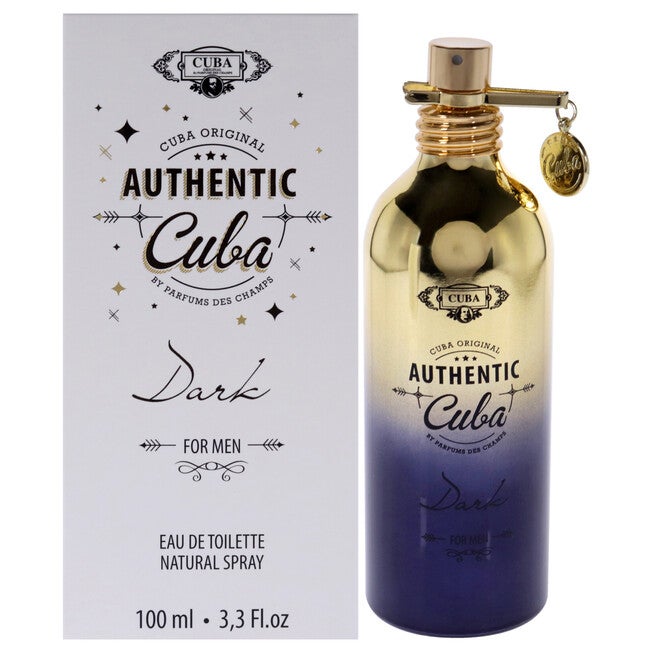 Cuba Authentic Dark by Cuba for Men - 3.3 oz EDT Spray, NA, hi-res image number null