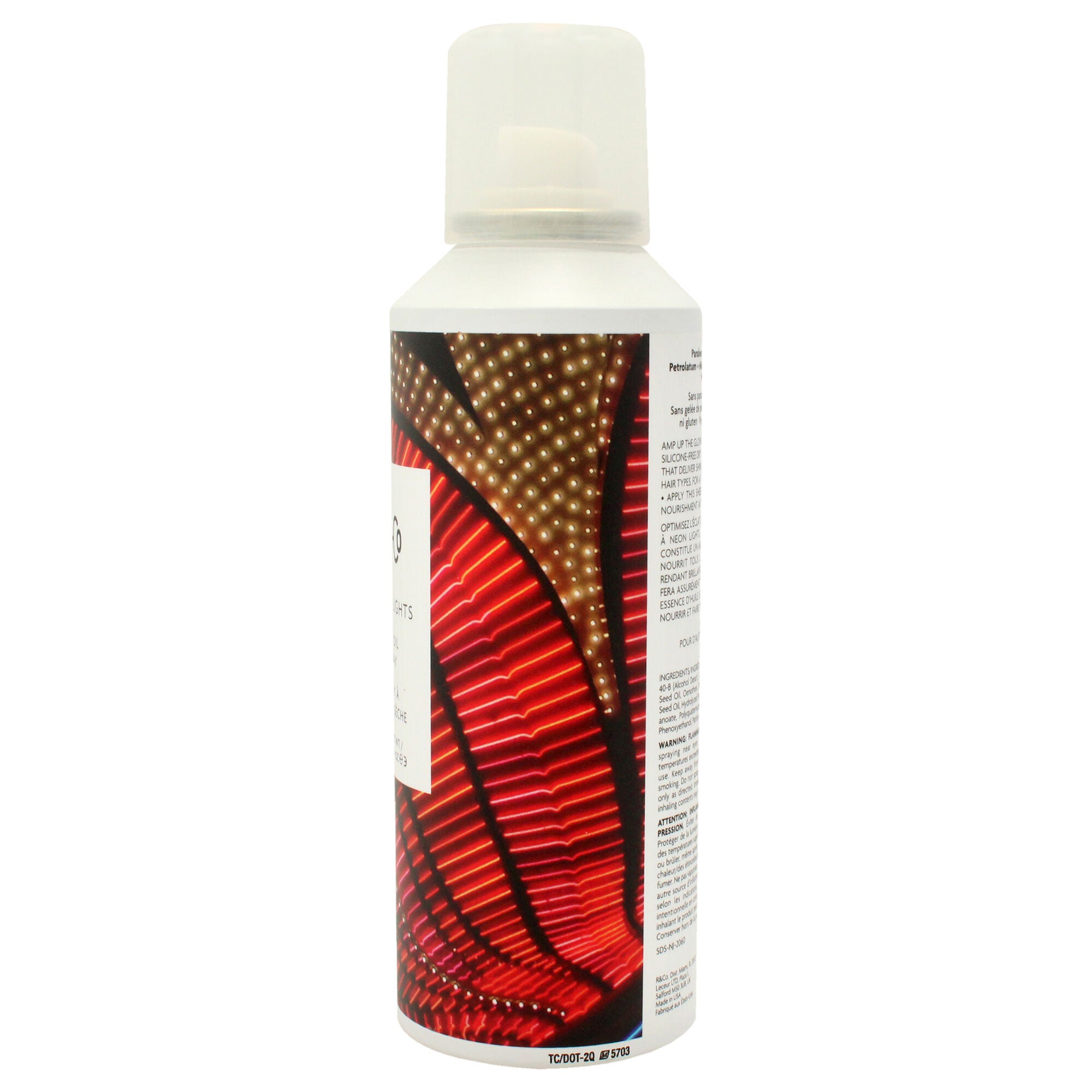 Neon Lights Dry Oil Spray by R+Co for Unisex - 4 oz Spray, See Description, alternate image number 2