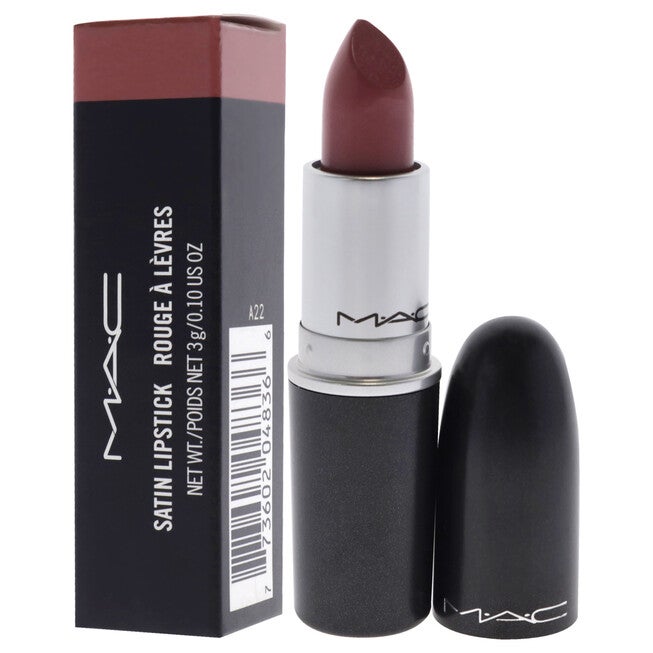 Satin Lipstick - 808 Faux by MAC for Women - 0.10 oz Lipstick, , alternate image number null