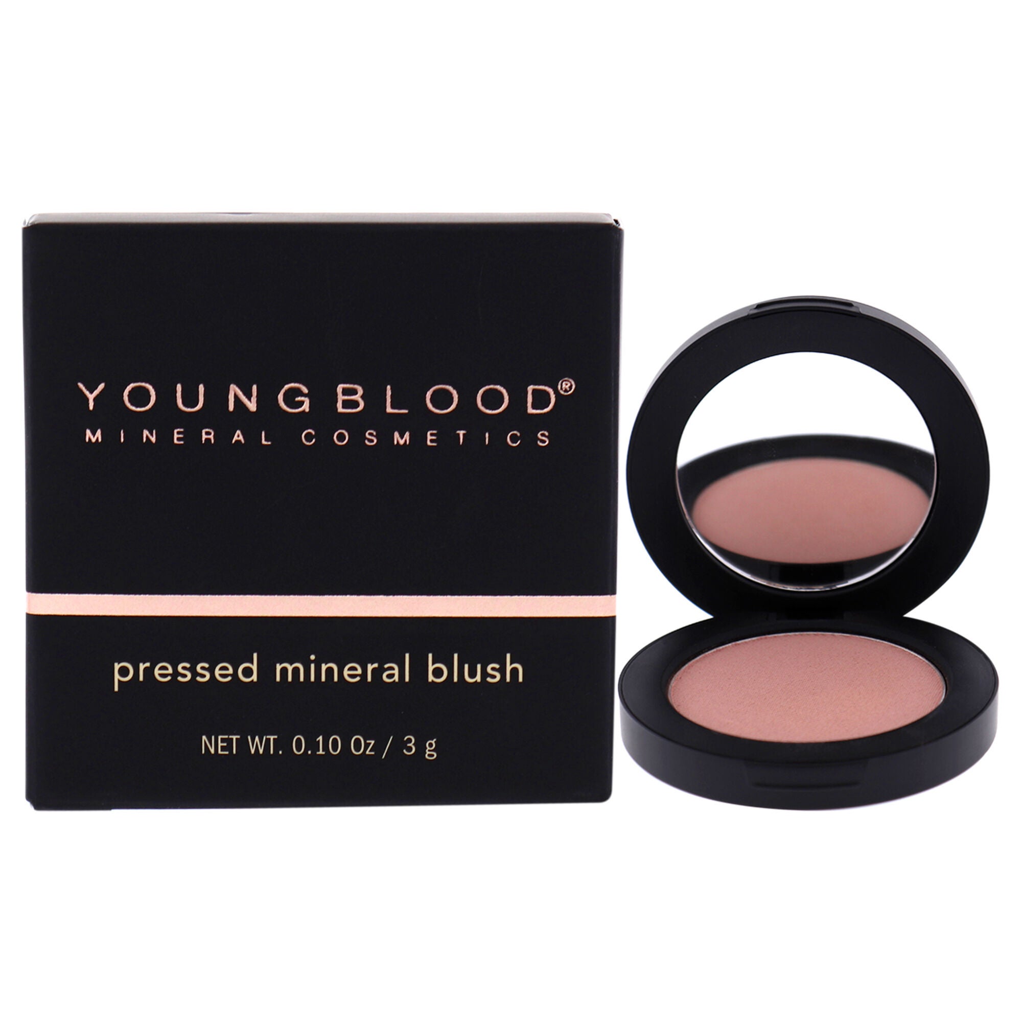 Pressed Mineral Blush - Bashful by Youngblood for Women - 0.10 oz Blush, See Description, hi-res image number 0
