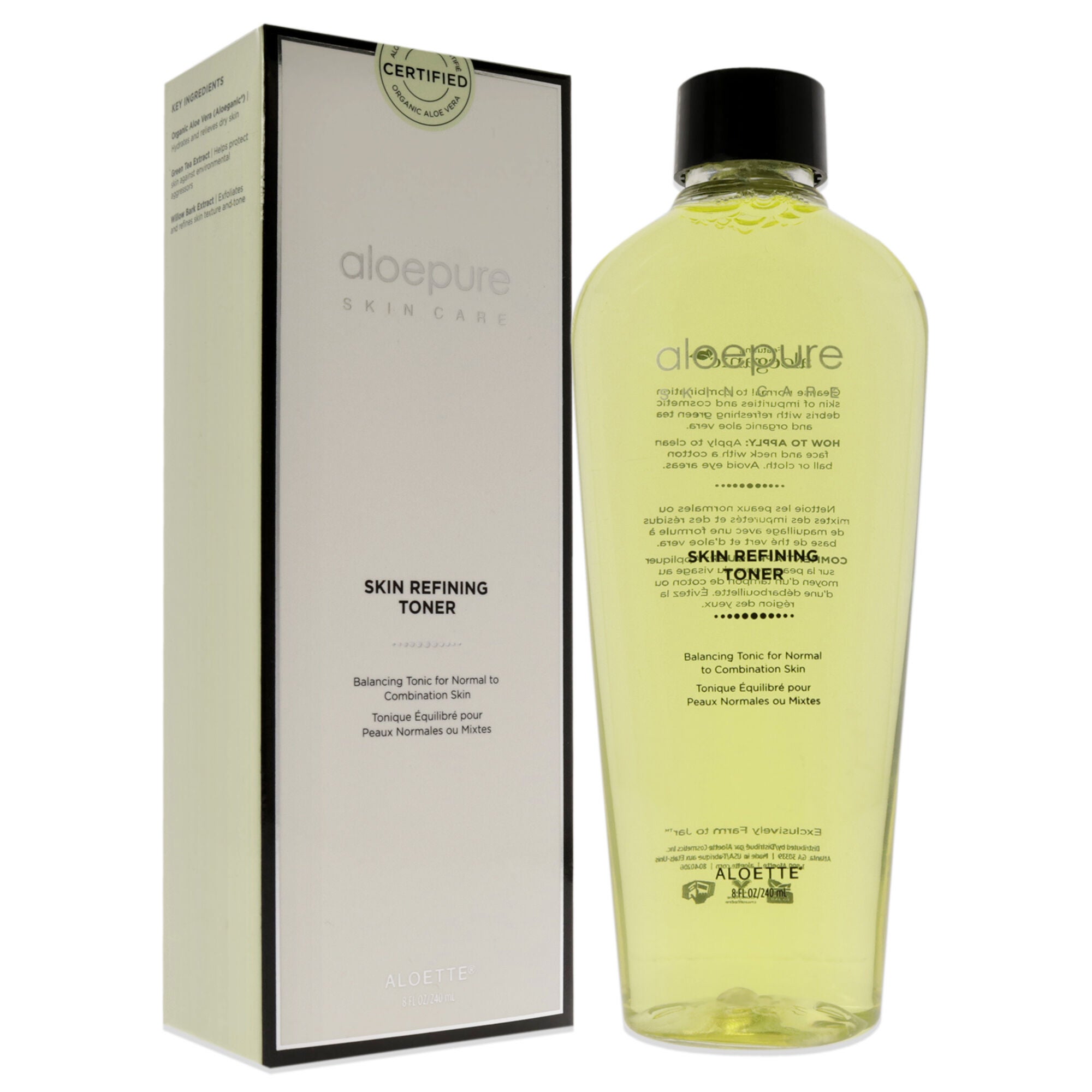 Aloepure Skin Refining Toner by Aloette for Unisex - 8 oz Toner, See Description, alternate image number 2