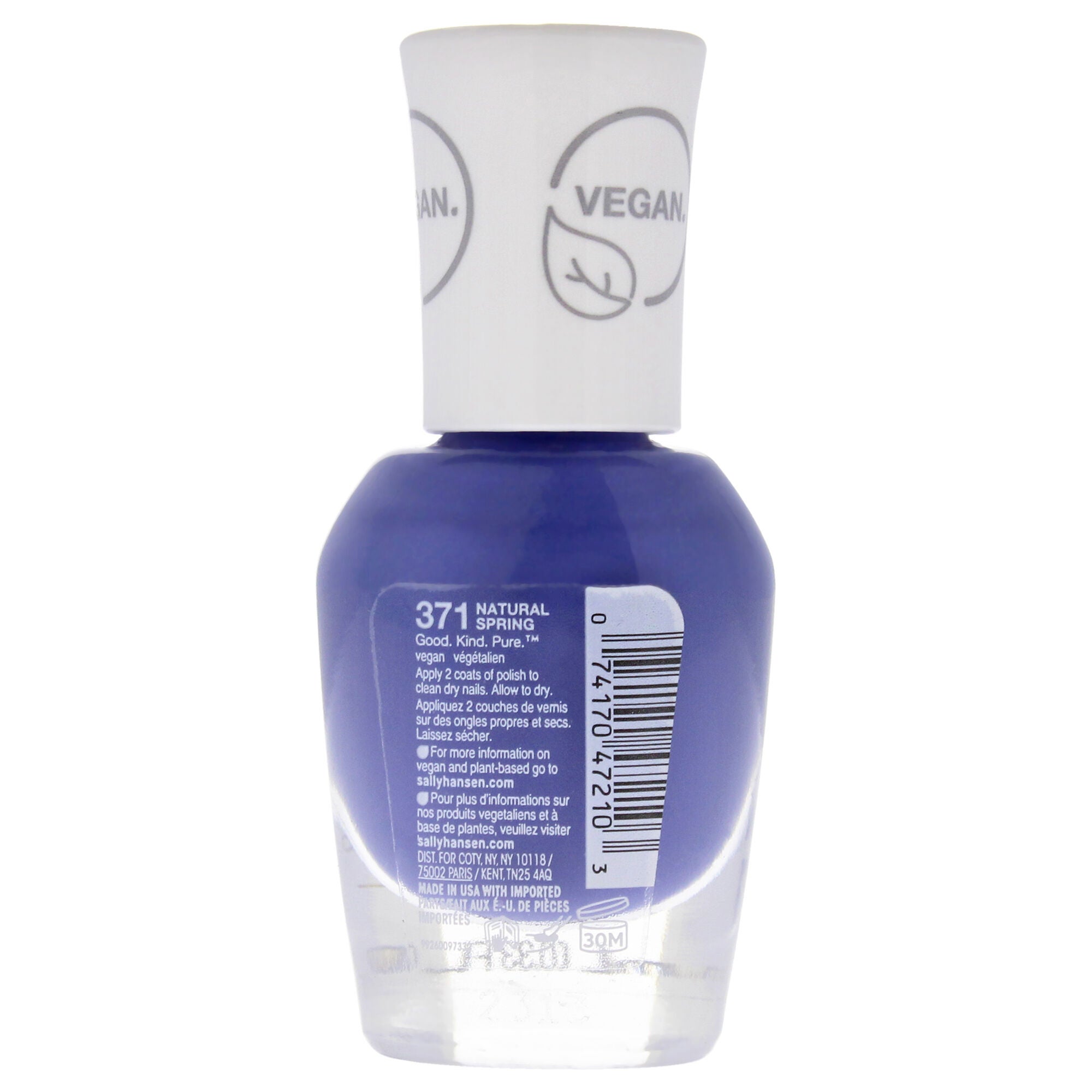 Good Kind Pure Vegan - 371 Natural Spring by Sally Hansen for Women - 0.33 oz Nail Polish, See Description, hi-res image number 0