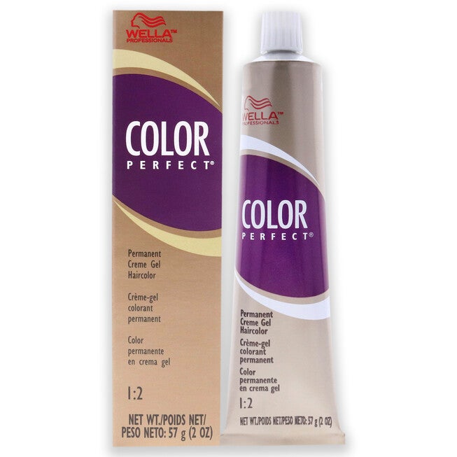 Color Charm Permanent Hair Color Gel - 5A Light Ash Brown by Wella for Unisex - 2 oz Hair Color, NA, hi-res image number null