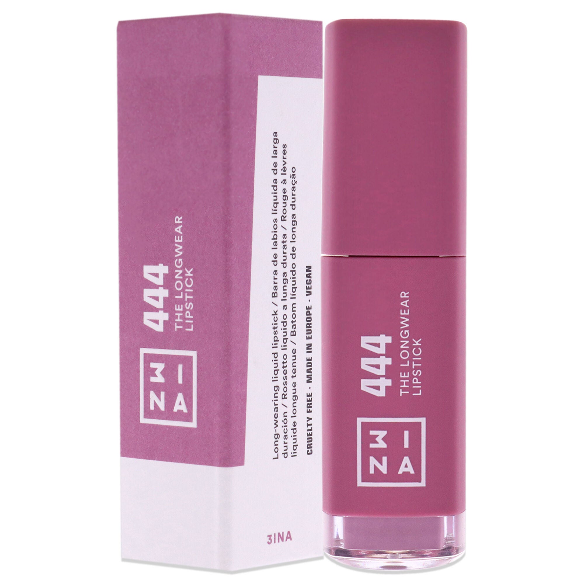 The Longwear Lipstick - 444 Lilac by 3INA for Women - 0.20 oz Lipstick, See Description, alternate image number 3