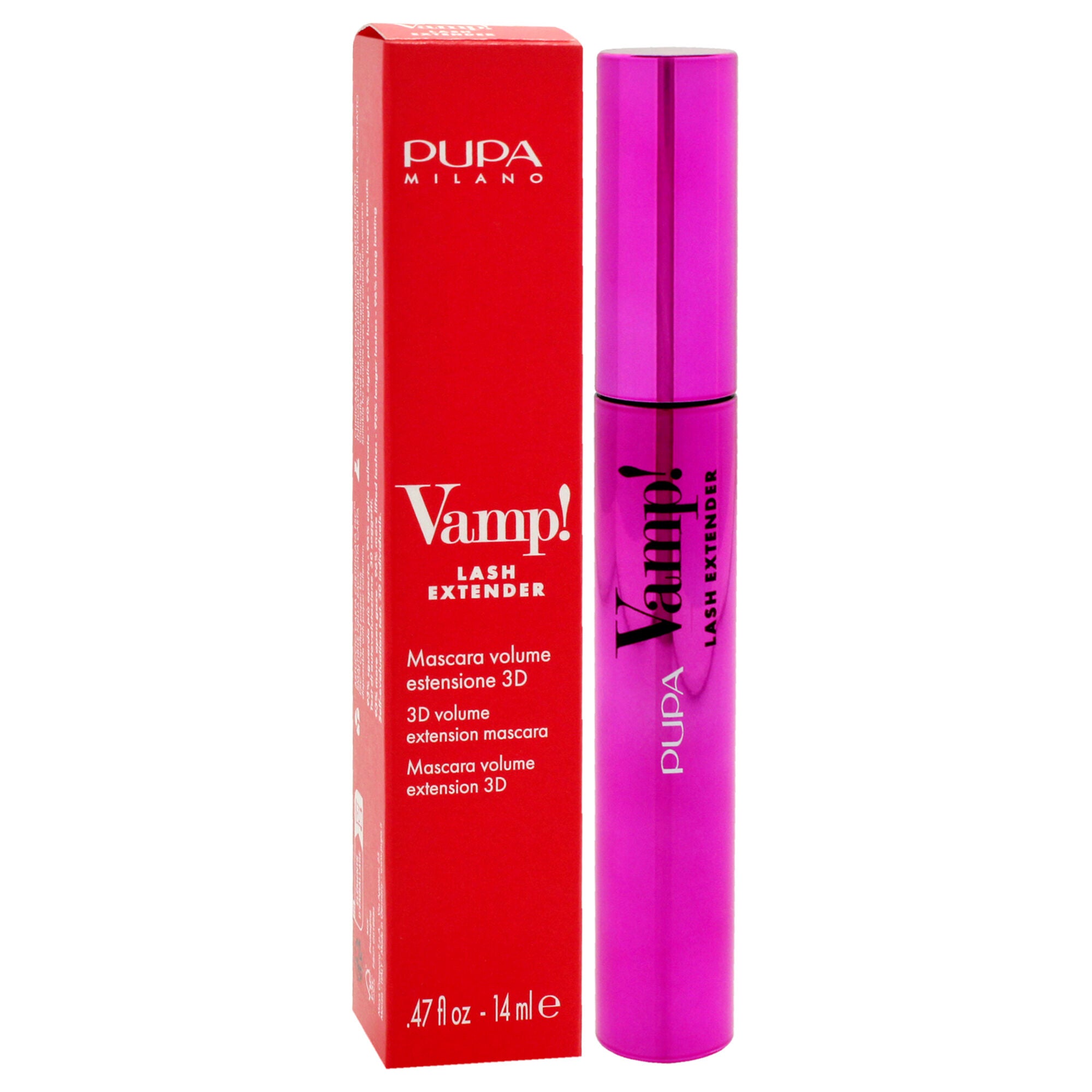 Vamp! Lash Extender Mascara - 112 Extra Black by Pupa Milano for Women - 0.47 oz Mascara, See Description, alternate image number 1