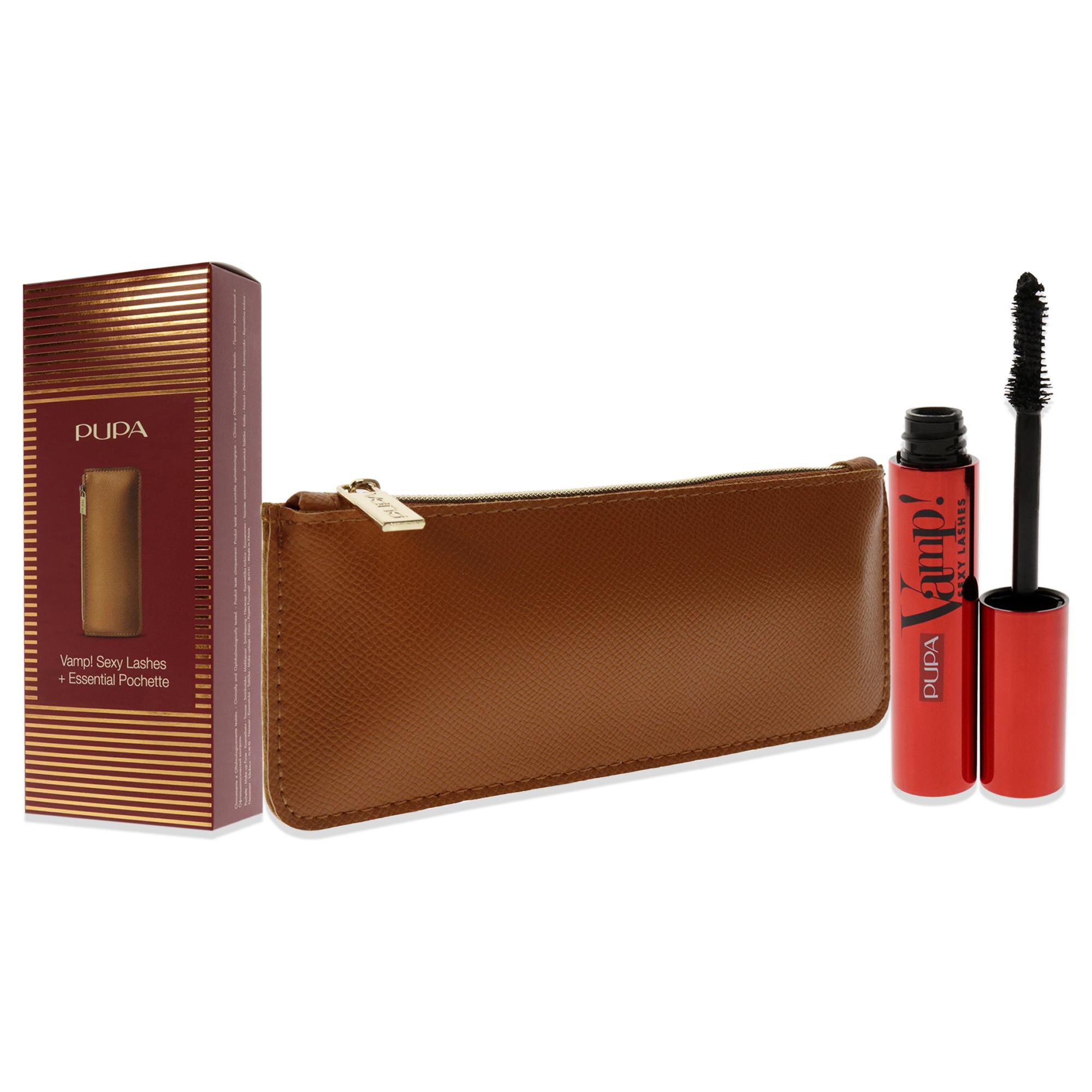Vamp! Sexy Lashes Kit by Pupa Milano for Women - 2 Pc 0.40oz Vamp! Sexy Lashes Mascara - 011 Black, Bag, See Description, alternate image number 2