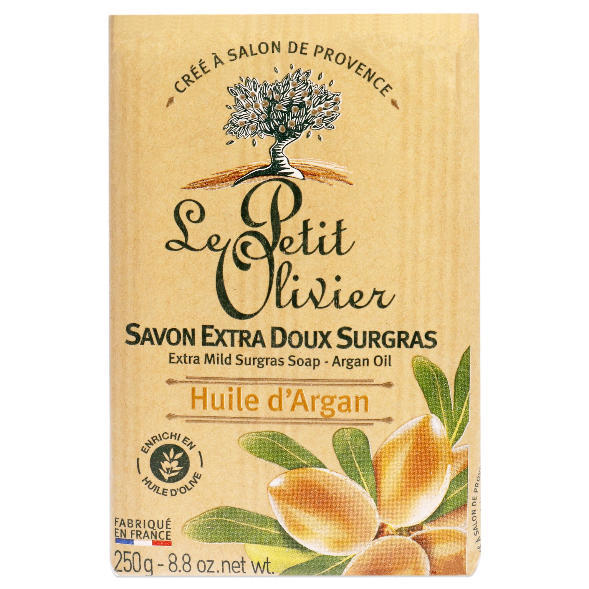 Extra Mild Surgras Soap - Argan Oil by Le Petit Olivier for Women - 8.8 oz Soap, See Description, hi-res image number 0
