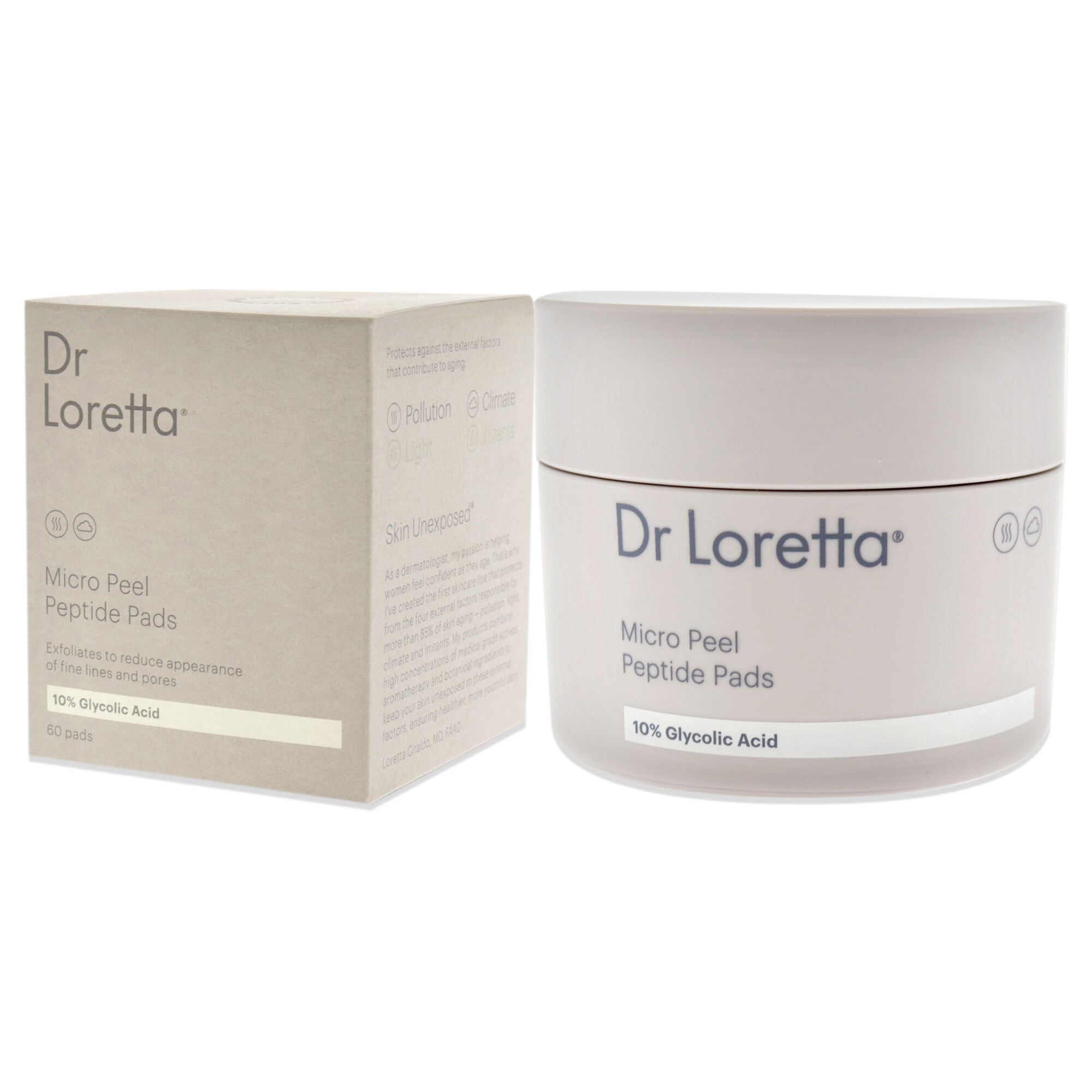Micro Peel Peptide Pads by Dr. Loretta for Unisex - 60 Pc Pads, , alternate image number 7