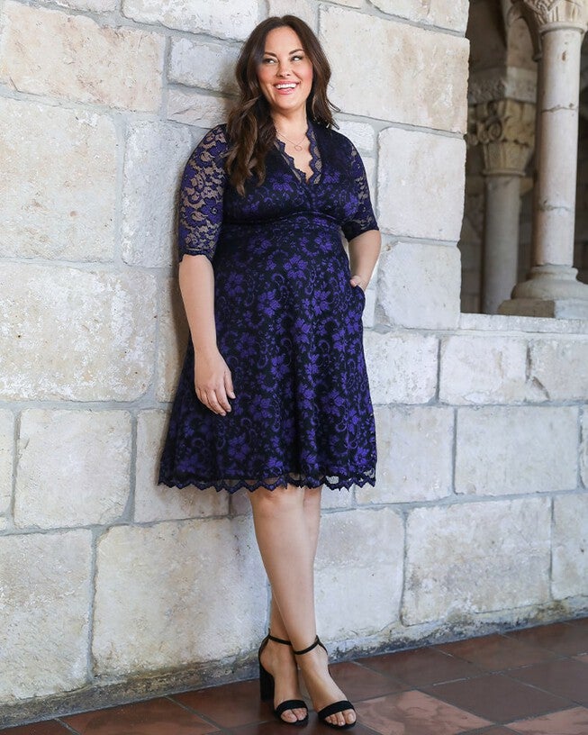 Mon Cherie Lace Dress, Twilight Noir, alternate image number null