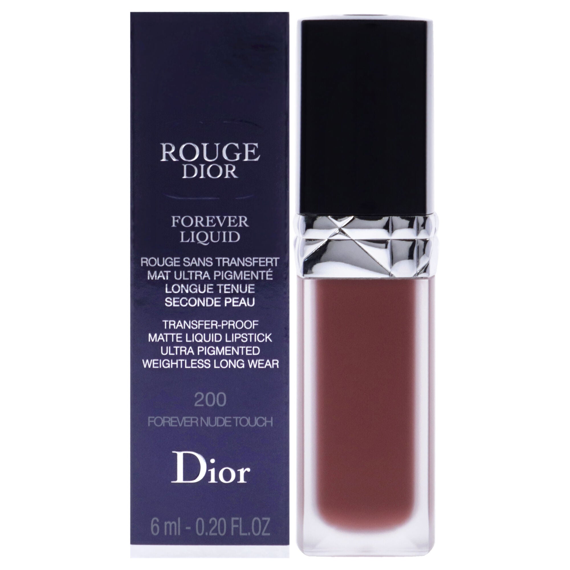 Rouge Dior Forever Liquid Matte - 200 Forever Nude Touch by Christian Dior for Women - 0.2 oz Lipstick, See Description, hi-res image number 0