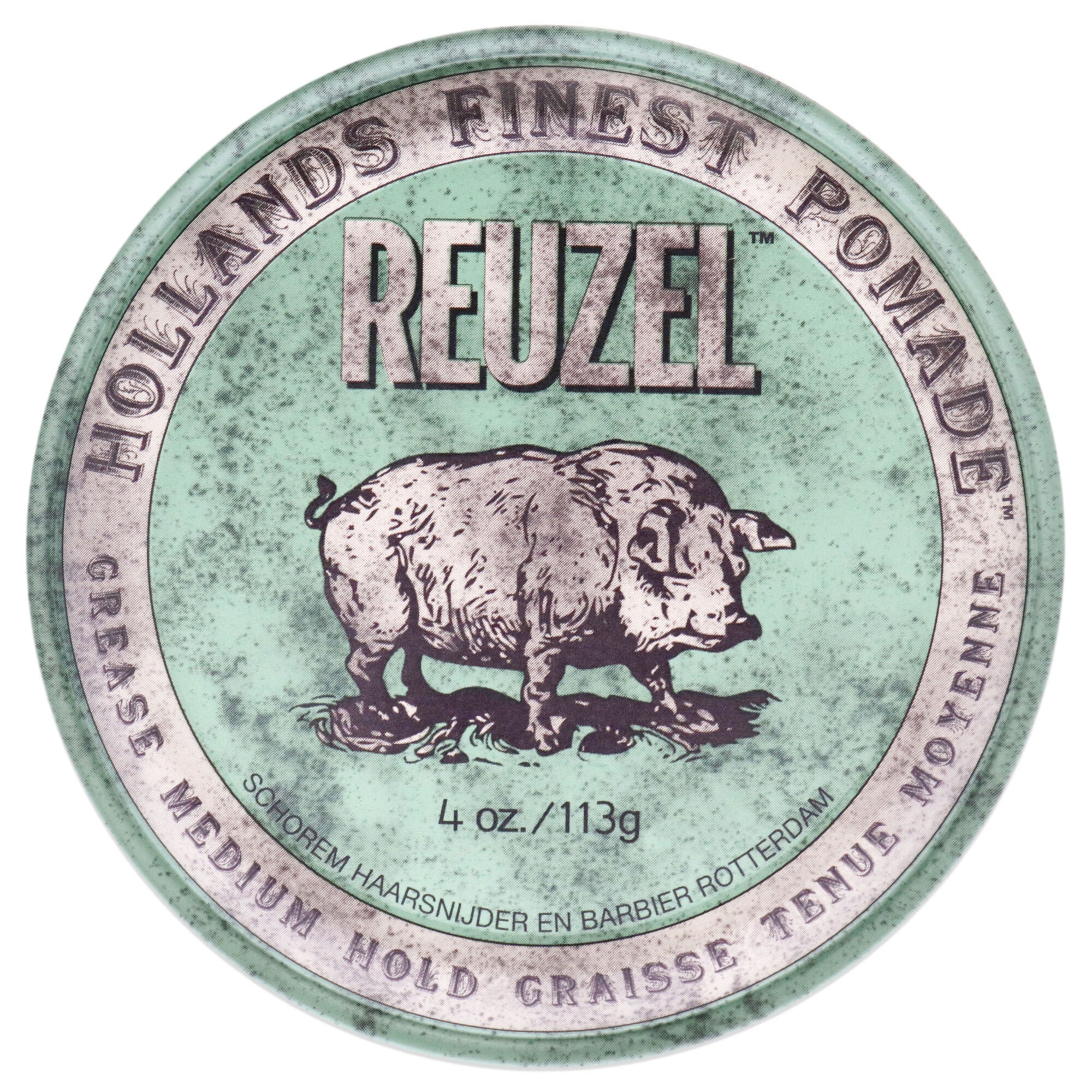Green Grease Medium Hold Pomade by Reuzel for Men - 4 oz Pomade, See Description, hi-res image number 0
