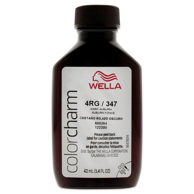 Color Charm Permanent Liquid Hair Color - 347 4RG Dark Auburn by Wella for Unisex - 1.42 oz Hair Color, See Description, alternate image number 4