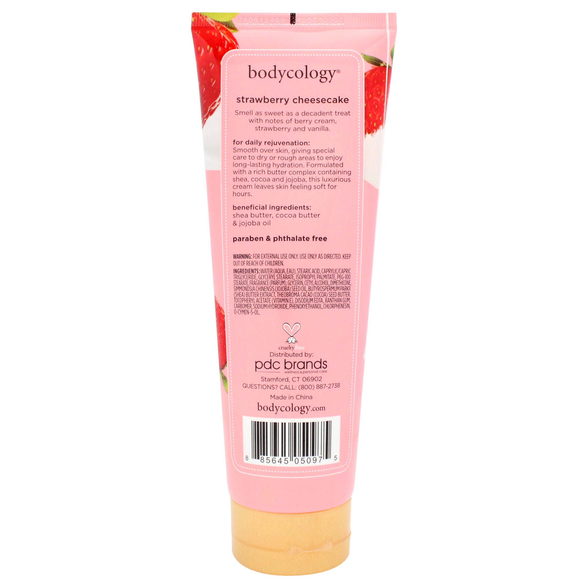 Body Cream - Strawberry Cheesecake by Bodycology for Women - 8 oz Body Cream, See Description, alternate image number 1