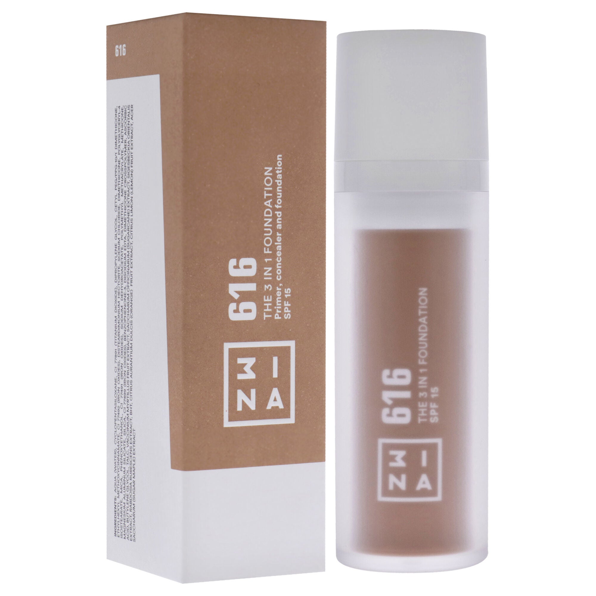 The 3-In-1 Foundation SPF 15 - 616 by 3INA for Women - 1.01 oz Foundation, , alternate image number 6