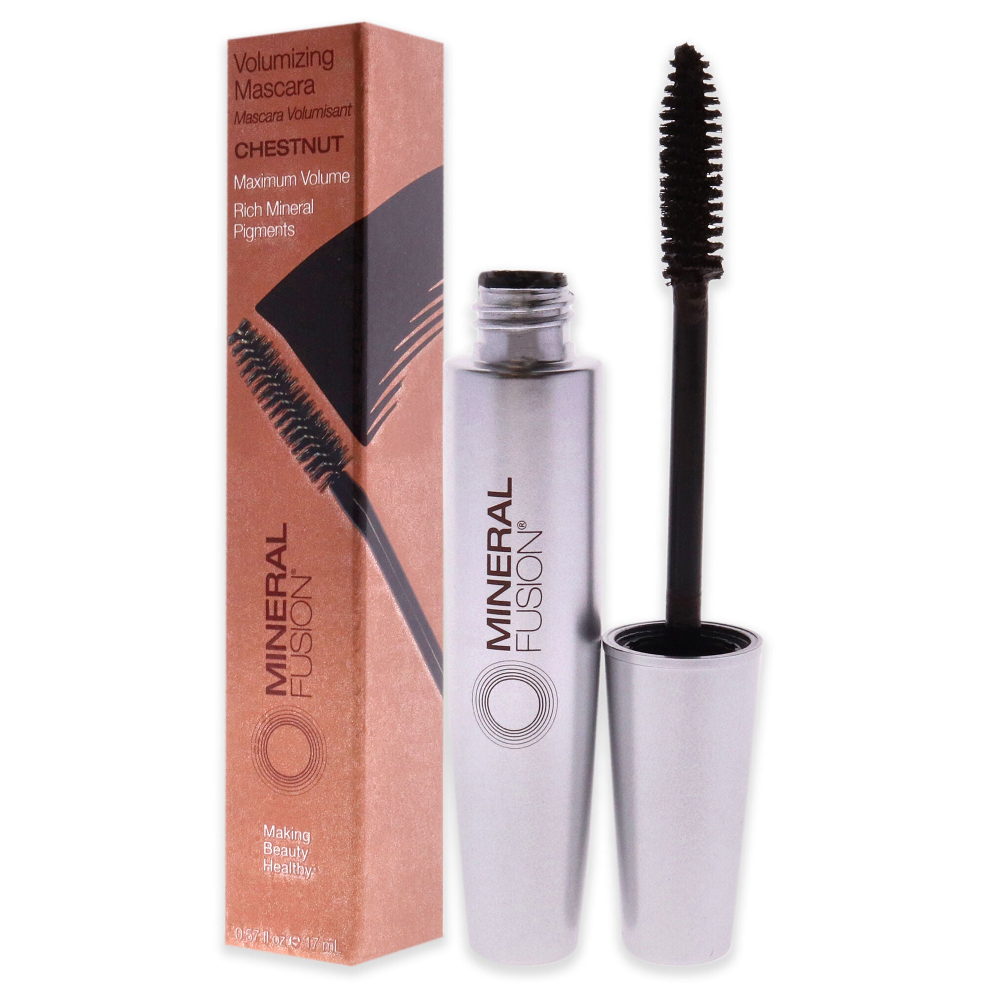 Volumizing Mascara - Chestnut by Mineral Fusion for Women - 0.57 oz Mascara, See Description, alternate image number 3