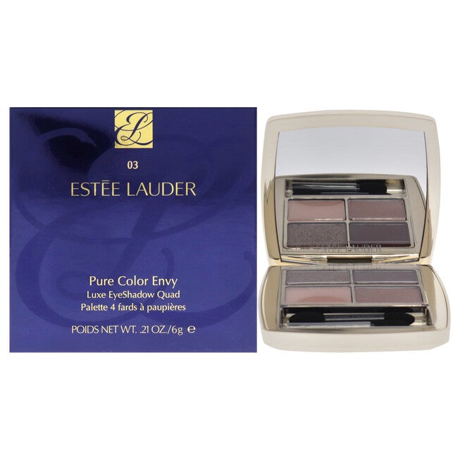 Pure Color Envy Luxe Eyeshadow Quad - 03 Aubergine Dream by Estee Lauder for Women - 0.28 oz Eye Shadow, NA, hi-res image number null