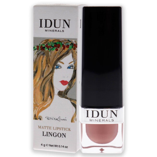 Matte Lipstick - 109 Lingon by Idun Minerals for Women - 0.14 oz Lipstick, , alternate image number 7