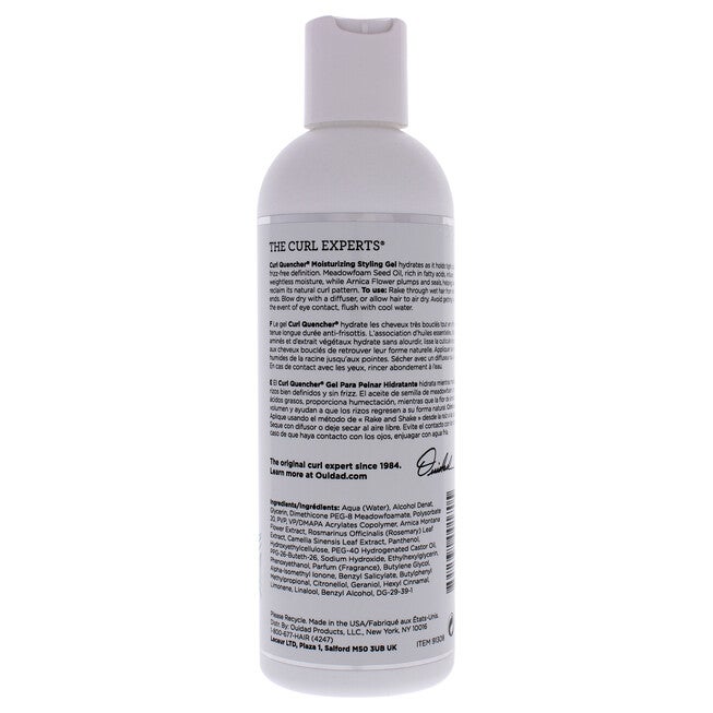 Curl Quencher Moisturizing Styling Gel by Ouidad for Unisex - 8.5 oz Gel, See Description, alternate image number 2
