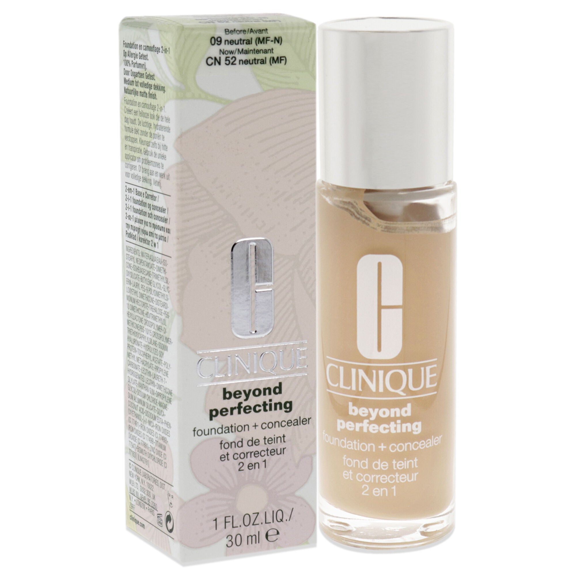 Beyond Perfecting Foundation Plus Concealer - 9 Neutral MF-N by Clinique for Women - 1 oz Makeup, See Description, alternate image number 2