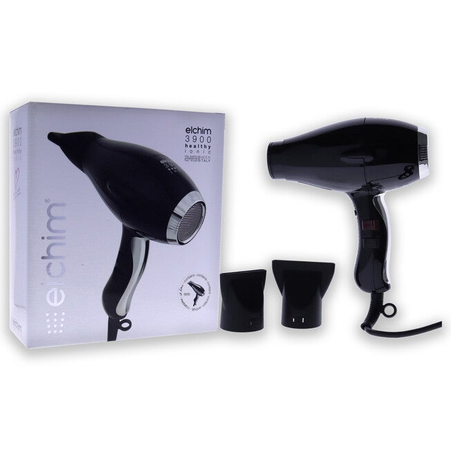 3900 Healthy Ionic Hair Dryer - Black-Silver by Elchim for Unisex - 1 Pc Hair Dryer, See Description, alternate image number null