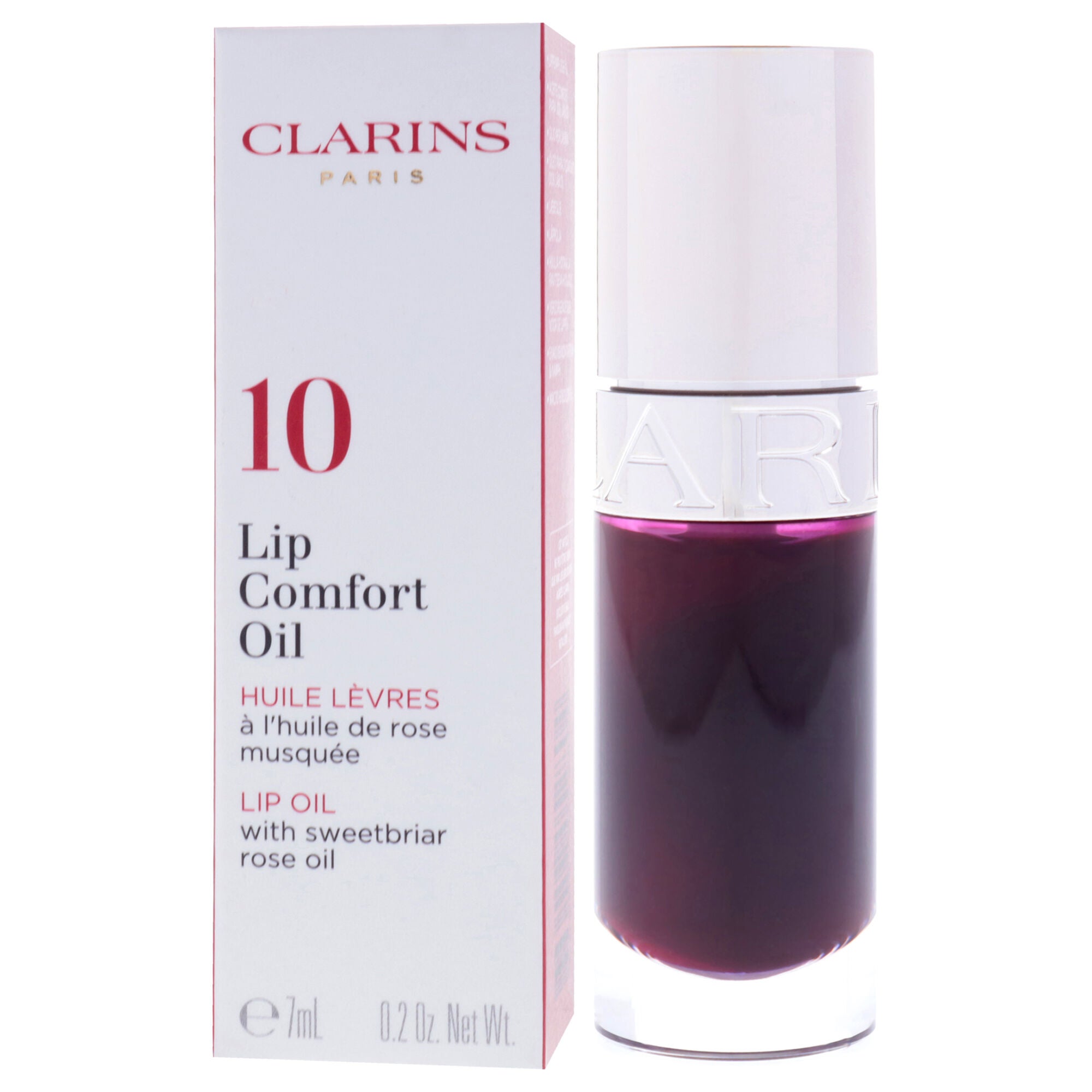 Lip Comfort Oil - 10 Plum by Clarins for Women - 0.2 oz Lip Oil, Purple, alternate image number 2