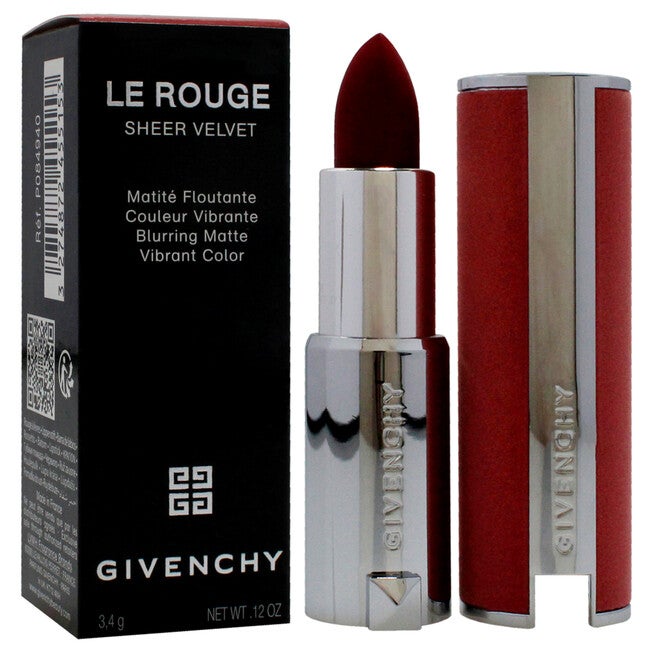 Le Rouge Sheer Velvet Matte Lipstick - N37 Rouge Graine by Givenchy for Women - 0.11 oz Lipstick, NA, alternate image number null