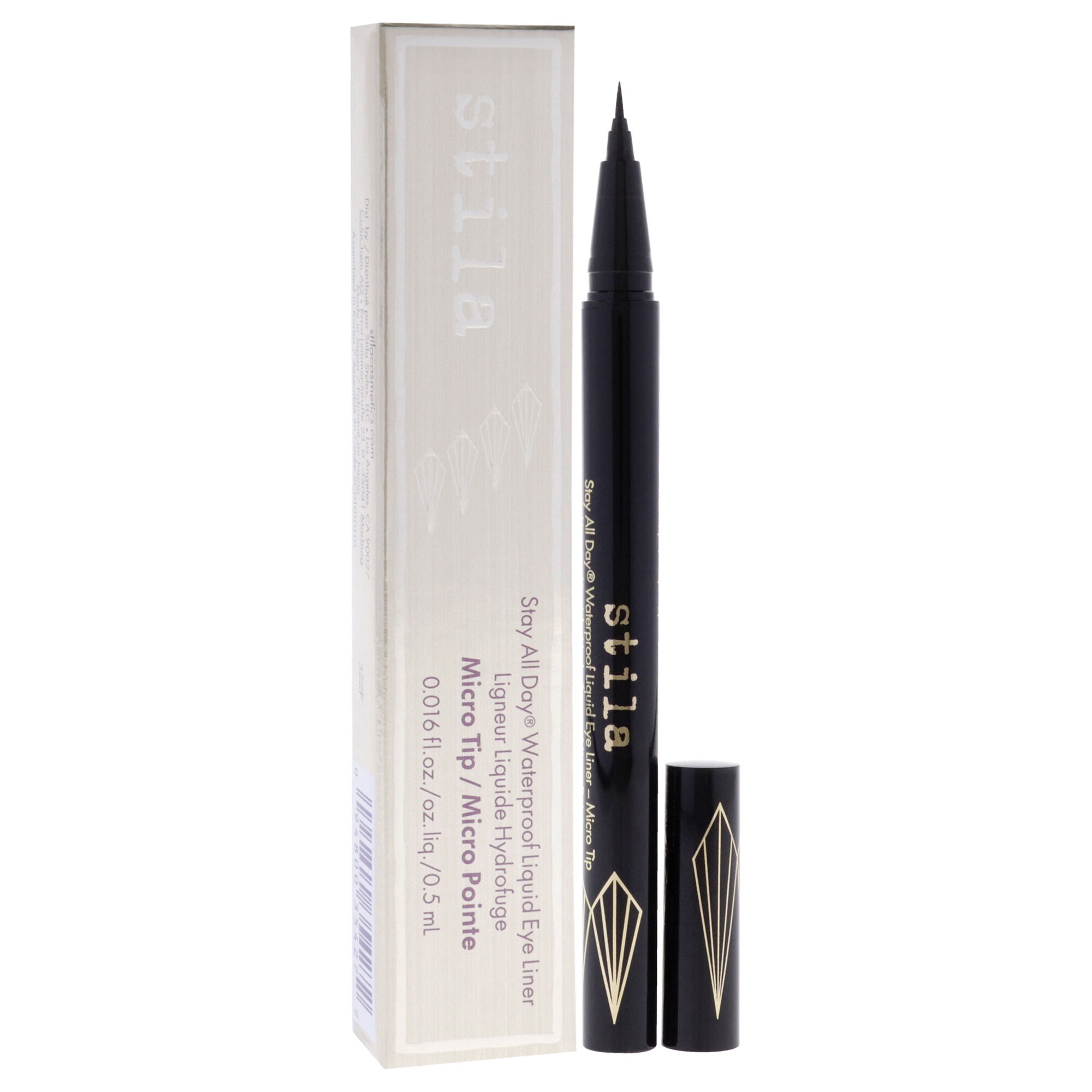 Stay All Day Waterproof Liquid Eye Liner Micro Tip - Intense Black by Stila for Women - 0.016 oz Eyeliner, , alternate image number 6