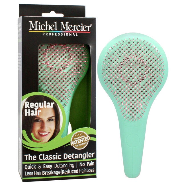 The Classic Detangler Regular Hair - Pink-Green by Michel Mercier for Unisex - 1 Pc Hair Brush, NA, alternate image number null