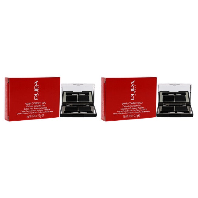 Vamp! Compact Duo Eyeshadow - 007 Dark Night by Pupa Milano for Women - 0.078 oz Eye Shadow - Pack of 2, See Description, alternate image number 1