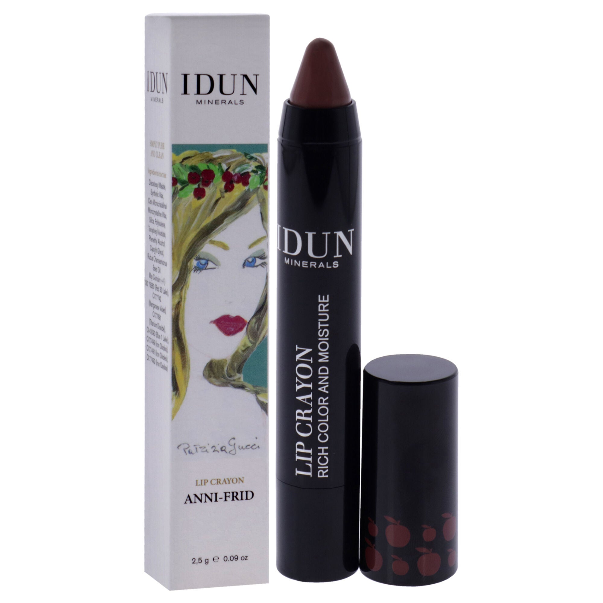 Lip Crayon - 402 Anni-Frid by Idun Minerals for Women - 0.09 oz Lipstick, See Description, alternate image number 2