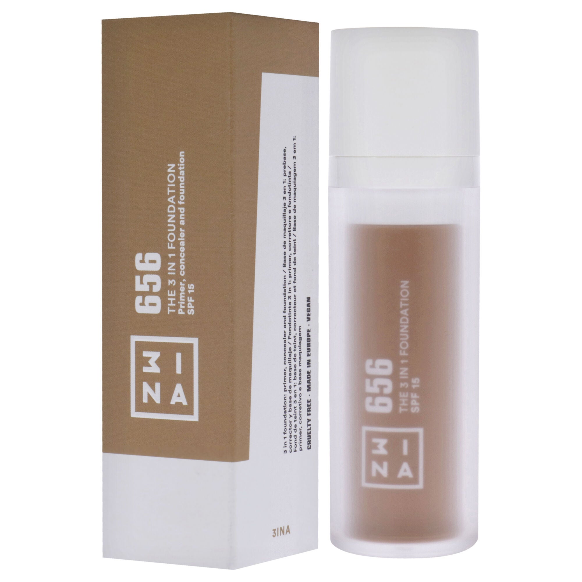 The 3-In-1 Foundation SPF 15 - 656 by 3INA for Women - 1.01 oz Foundation, See Description, alternate image number 3