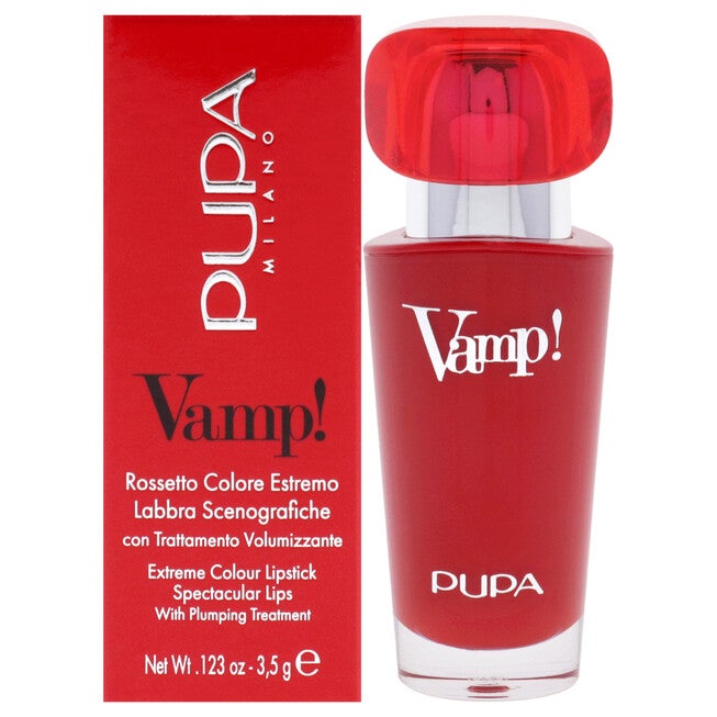 Vamp! Extreme Colour Lipstick with Plumping Treatment - 102 Rose Nude by Pupa Milano for Women - 0.123 oz Lipstick, NA, hi-res image number null
