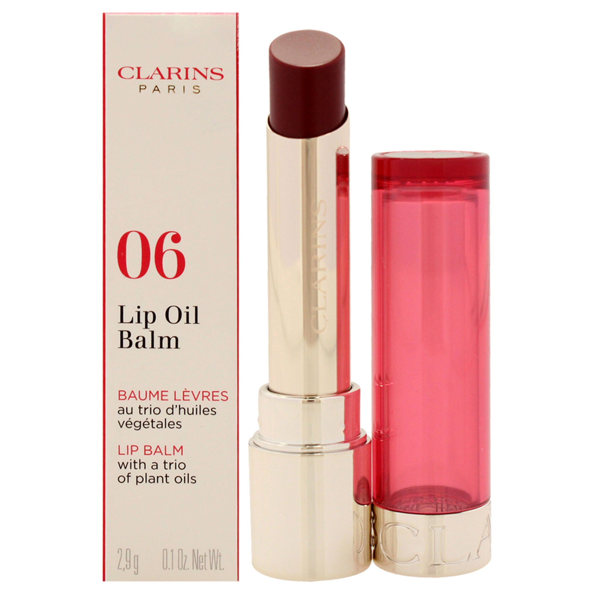 Lip Oil Balm - 06 Fig by Clarins for Women - 0.1 oz Lip Balm, See Description, hi-res image number 0
