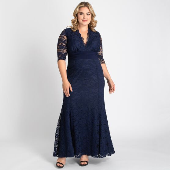 Screen Siren Lace Evening Gown, , alternate image number null
