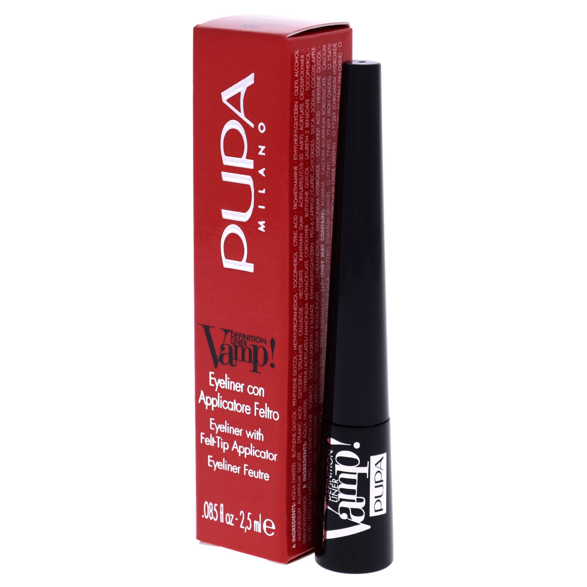 Vamp! Definition Liner - 100 Extra Black by Pupa Milano for Women - 0.85 oz Eyeliner, See Description, alternate image number 3