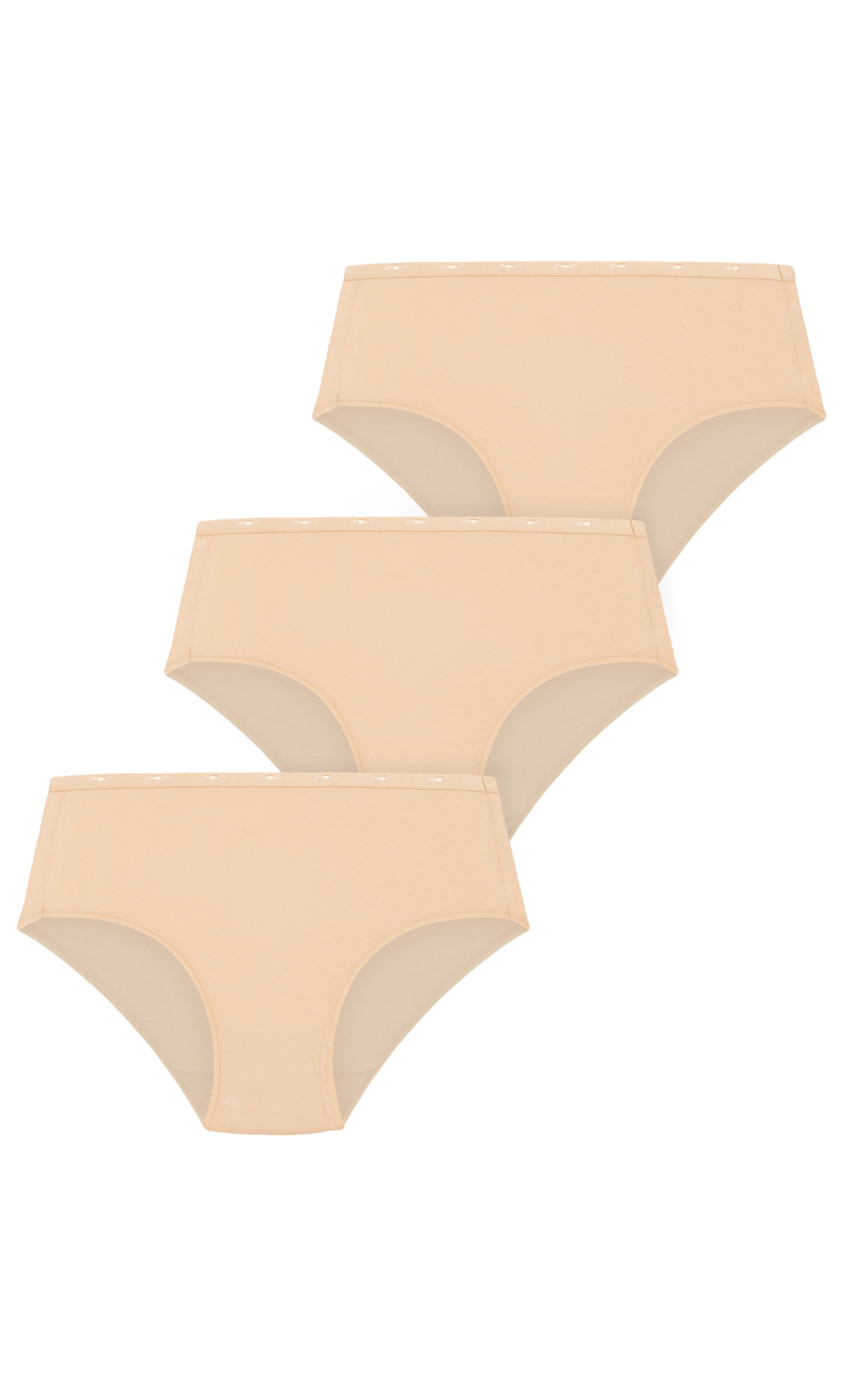 Basic Hi Cut Brief 3 Pack- beige, , alternate image number 2