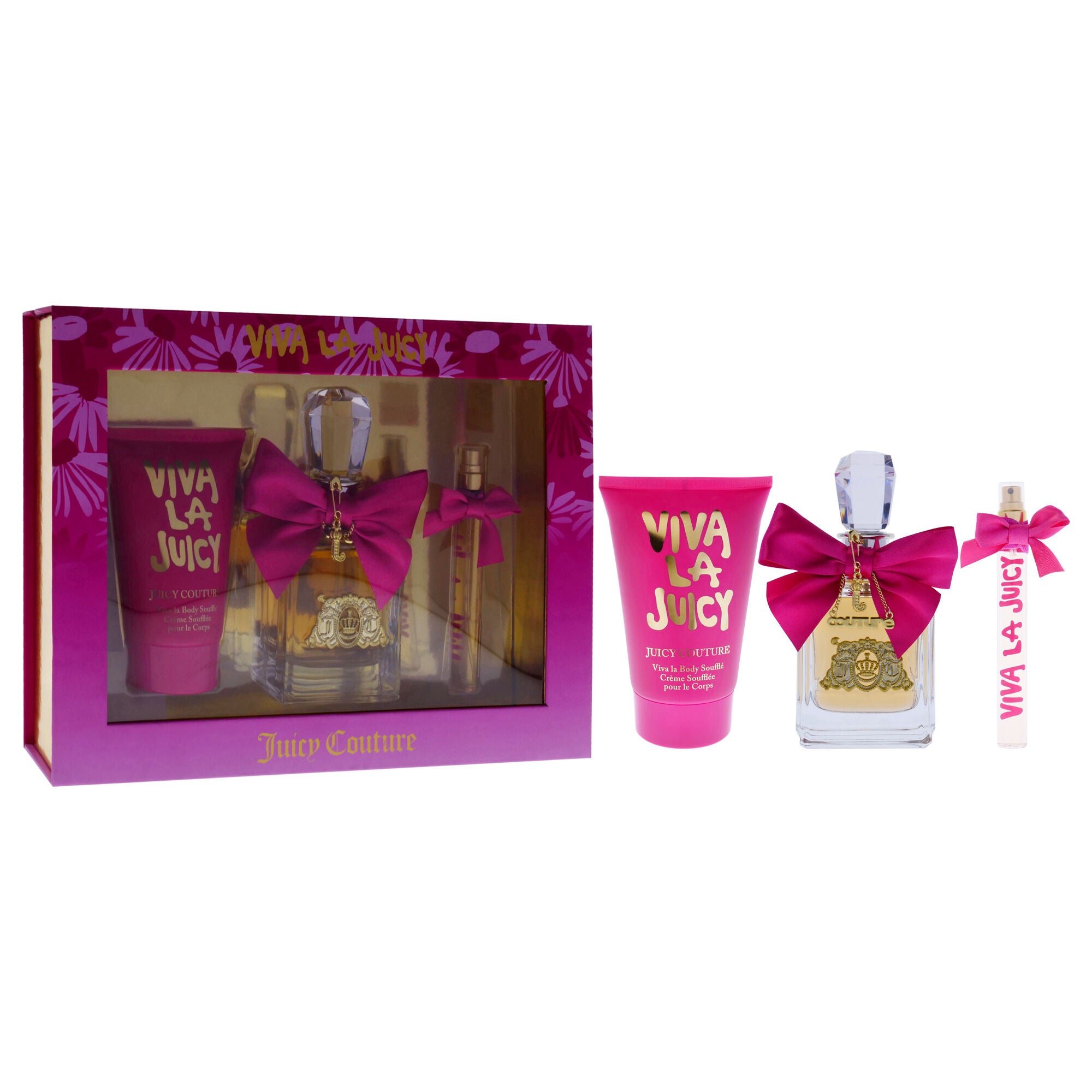 Viva La Juicy by Juicy Couture for Women - 3 Pc Gift Set 3.4oz EDP Spray, 0.33oz EDP Spray, 4.2oz Body Souffle, See Description, alternate image number 2