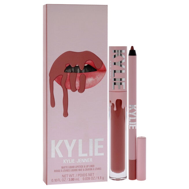 Matte Lip Kit - 301 Angel by Kylie Cosmetics for Women - 2 Pc 0.10oz Matte Liquid Lipstick, 0.039oz Lip Liner, NA, alternate image number null